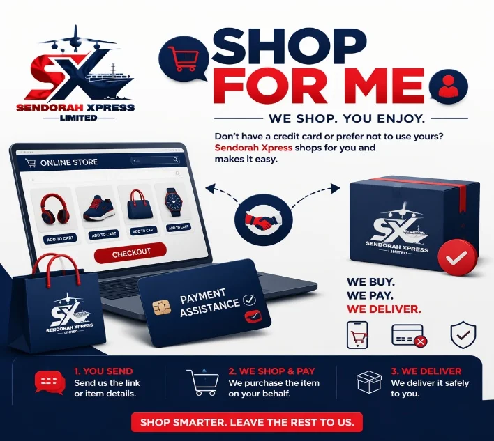 Shop For Me — we buy the item online and deliver it to you